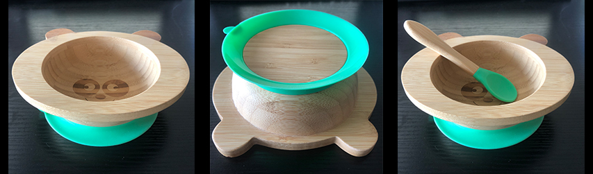 baby bamboo feeding bowl