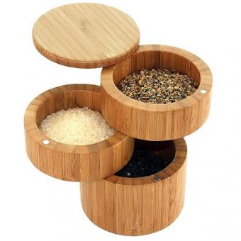 Bamboo seasoning dish