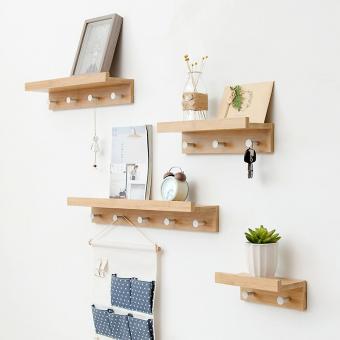 Bamboo Wall Mounted Shelf