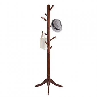 Bamboo Wood Coat Stand